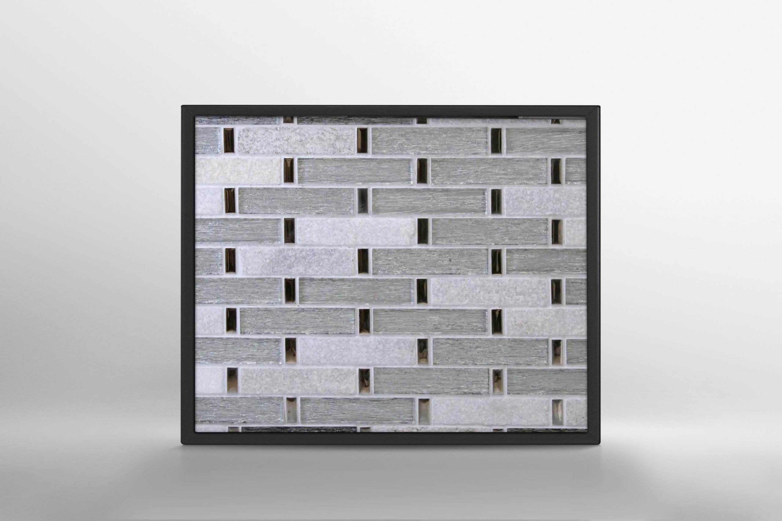 White Stone and Glass Mosaic