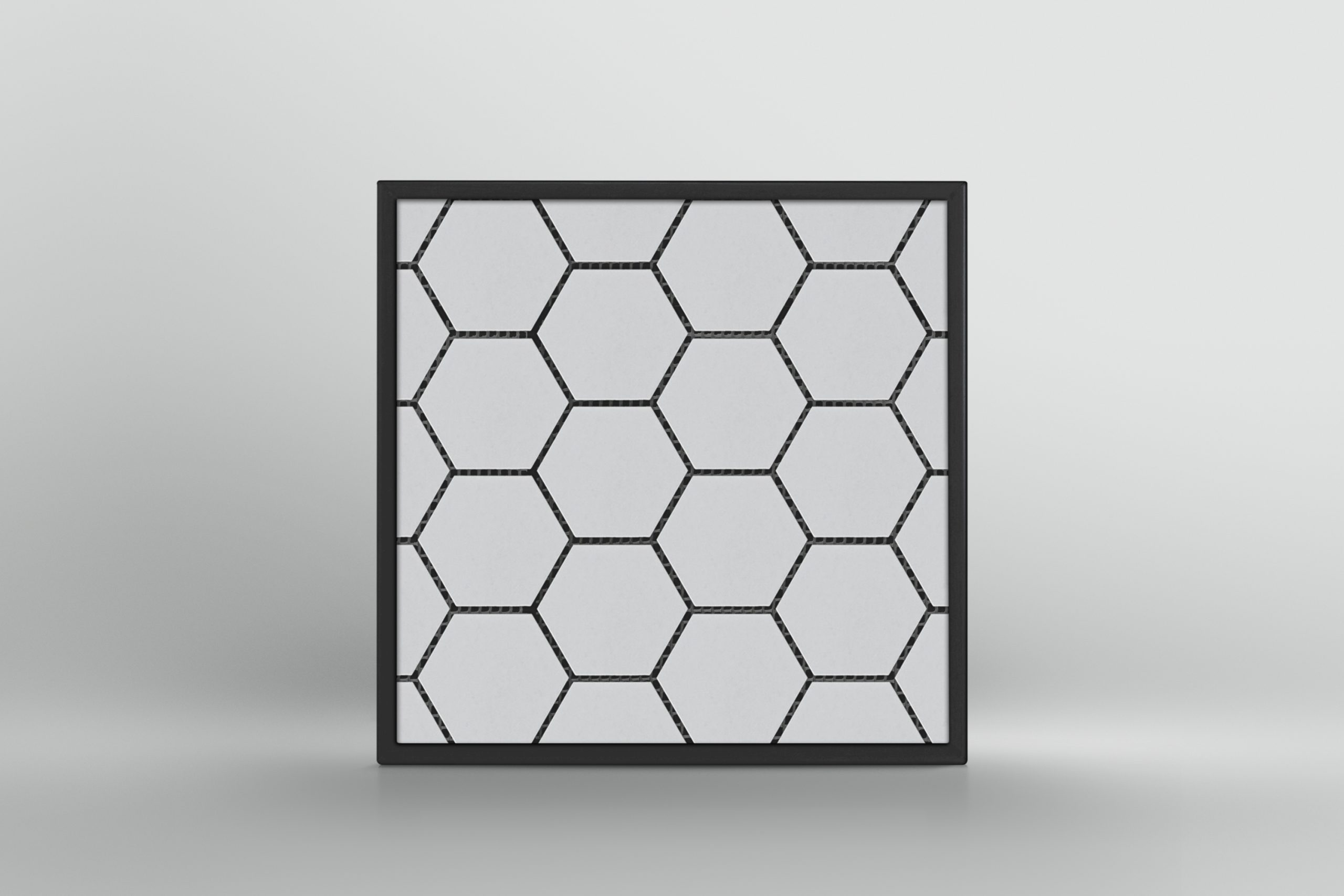 White Hexagon 3x3